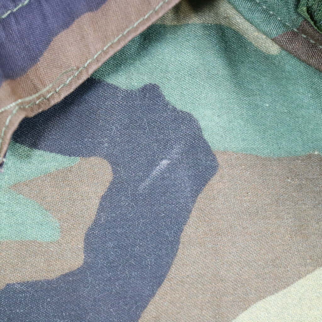 80年代 米軍実物 U.S.ARMY M-65 フィールドジャケット 3rd ミリタリー ウッドランドカモ (メンズ S-S) O4809 中古 古着