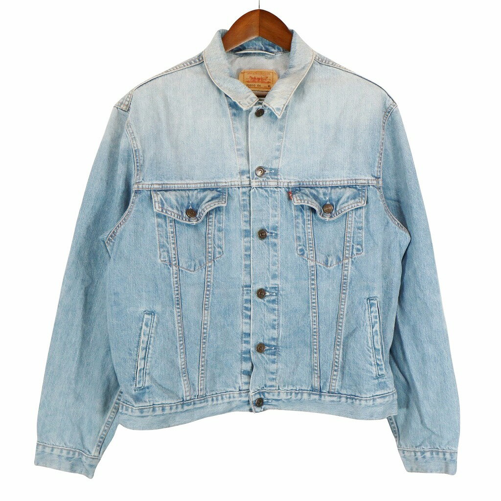 Levi's リーバイス 70550 Gジャン デニムジャケット アメカジ ライトブルー (メンズ XL) 中古 古着 O4976