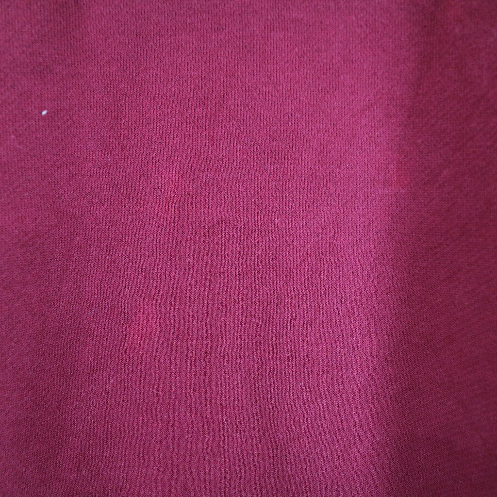 M&C Sports クルーネック スウェット トレーナー 胸刺繍 レッド (メンズ L) 中古 古着 O5075