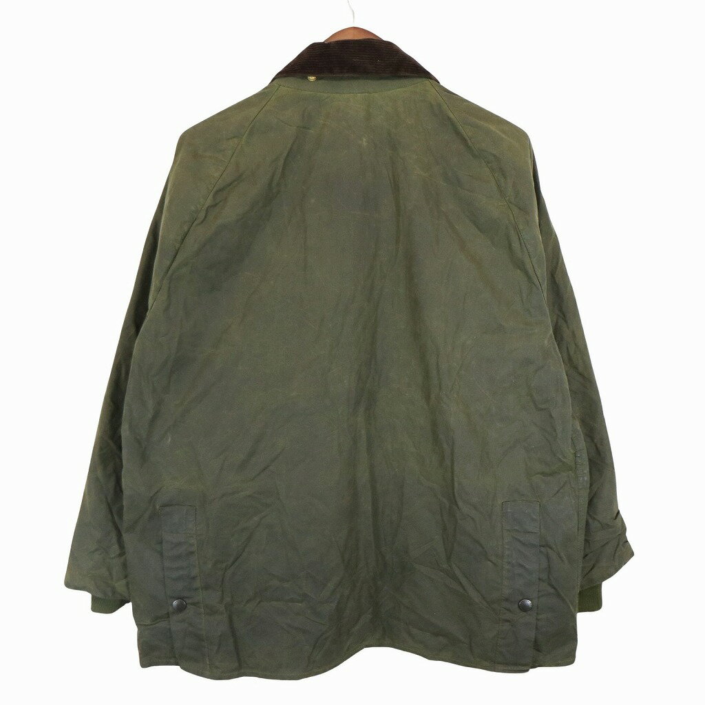 Barbour バブアー BEDALE オイルドジャケット 防水 チンストラップ ピンズ付き サイドベンツ オリーブ (メンズ 46位) 中古 古着 O5498