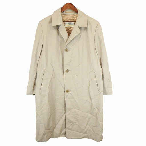 カナダ製 Aquascutum アクアスキュータム ステンカラーコート 防寒 フォーマル ベージュ (メンズ 44R) O5504 カナダ製 Aquascutum アクアスキュータム ステンカラーコート 防寒 フォーマル ベージュ (メンズ 44R) O5504