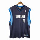 Reebok リーボック NBA ダラス・マーベリックス ユニフォーム プロチーム ネイビー (メンズ 2XL) 中古 古着 O6092