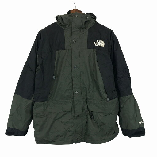 THE NORTH FACE ノースフェイス マウンテンガイドジャケット 大きいサイズ アウトドア キャンプ グリーン (メンズ XL) 中古 古着 O6264