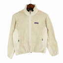 YAMAHISA USEDCLOTHINGSHOPで買える「patagonia パタゴニア レトロX ボアフリースジャケット シンチラ アウトドア キャンプ アイボリー (レディース M 中古 古着 O6453」の画像です。価格は12,650円になります。