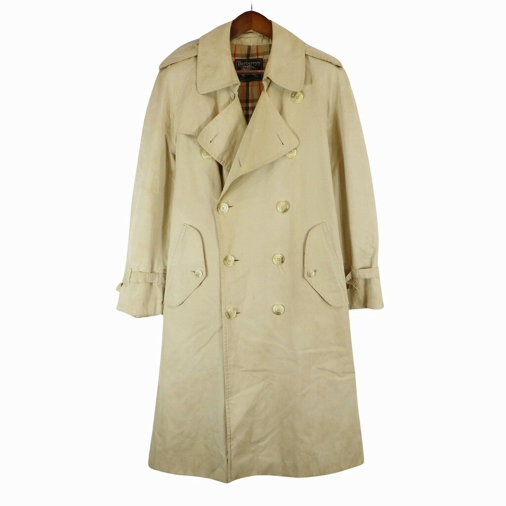 極美品バーバリーズ Vintage トレンチコート ベージュＬ〜ＸＬロング丈 極美品 現行 バーバリー トレンチコート ハニーベージュ メガ
