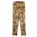 イギリス軍 British Army コンバットパンツ ミリタリー 戦闘服 ユーロ DPMカモ (メンズ 85/80/96) 中古 古着 O6489