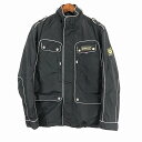 Belstaff ベルスタッフ ナイロントライアルマスター 防寒 大きいサイズ ブラック (メンズ XXL) 中古 古着 O7202