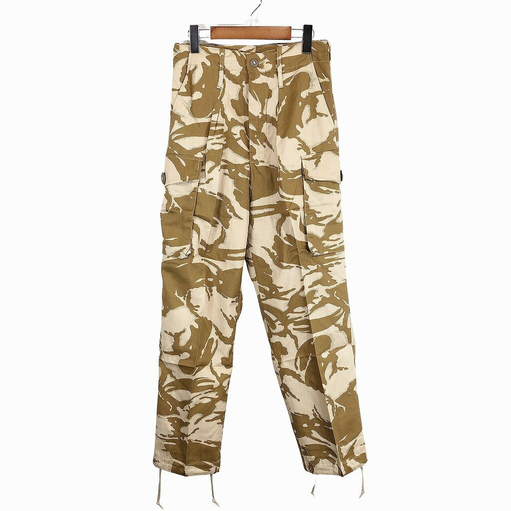 DESCRIPTION サイズ【サイズ】75/76/92 【実寸】 ウエスト：約70cm股下：約73cmわたり幅：約33cm裾幅：約22cm 主な素材表地 : コットン 色DPMカモ 仕様 ウエストドローコード、裾ドローコードユーロ、ミリタ...