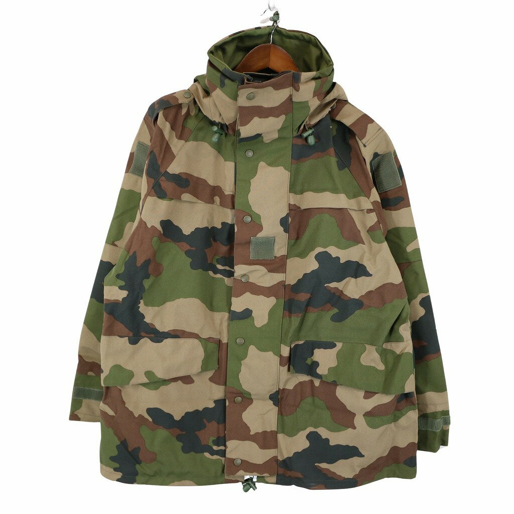 デッドストック 2000年代 フランス軍 FRENCH ARMY GORE-TEX パーカー ミリタリー ユーロ CCEカモ (メンズ 120L) O7128