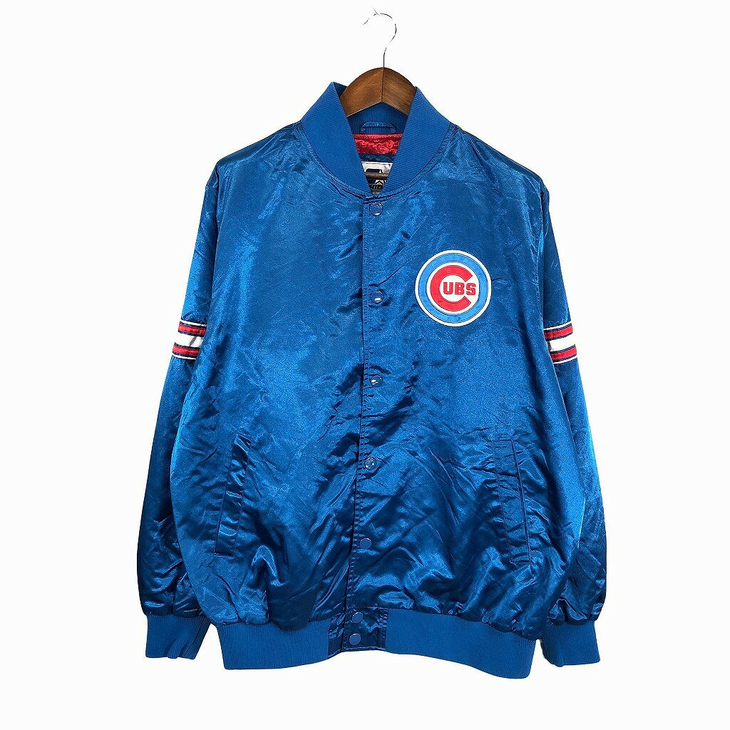 size L】90s MLB TWINS ツインズ スタジャン ナイロンジャケット