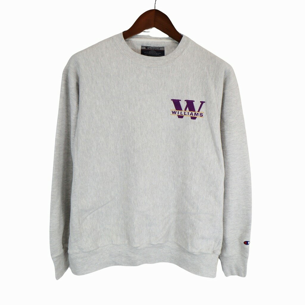 Champion チャンピオン WILLIAMS オリジナルリバースウィーブ スウェット アメカジ カレッジ グレー (メンズ L) 中古 古着 O7583