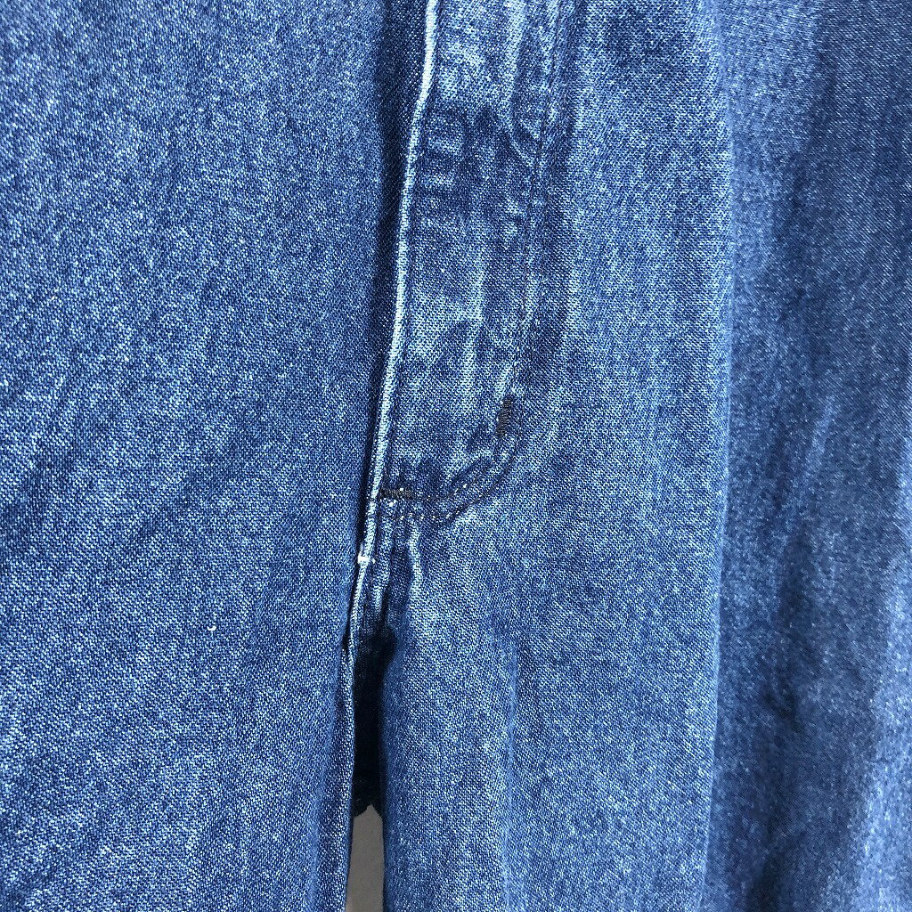 Carhartt カーハート デニムビブオーバーオール ワーク インディゴ (メンズ 38×32) 中古 古着 O7664