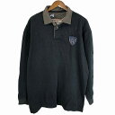 90年代~ Polo by Ralph Lauren ポロバイラルフローレン ラガーシャツ 長袖ポロシャツ 大きいサイズ (メンズ 3XLT) 中古 古着 O8079