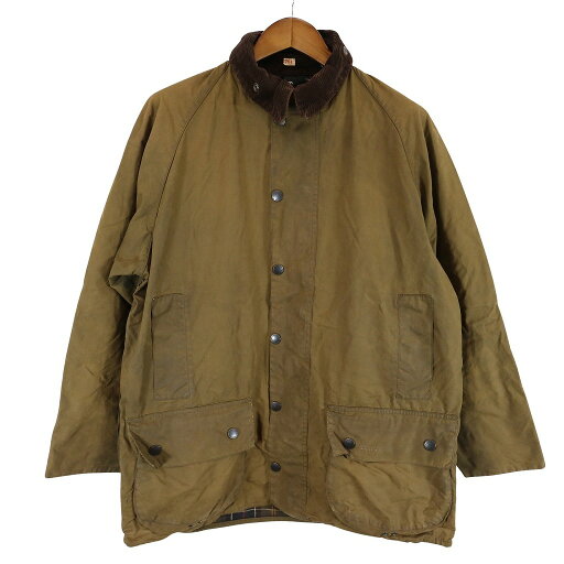 2000年代~ イングランド製 Barbour バブアー CLASSIC BEAUFORT オイルドジャケット 防寒 ユーロ ブラウン (メンズ 42) 中古 古着 O8419