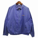 カナダ製 Polo by Ralph Lauren ポロバイラルフローレン ポロスポーツロゴ刺? スイングトップ ブルー (メンズ XL) 中古 古着 O8875