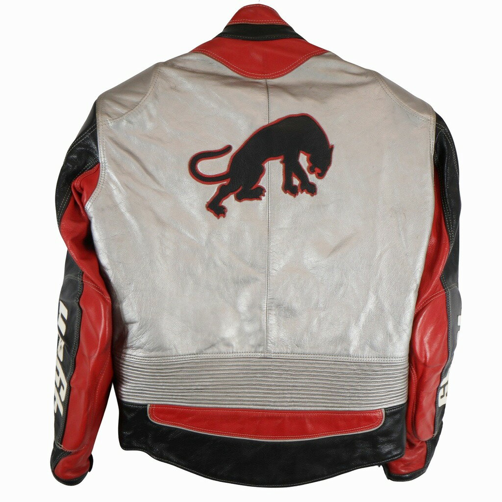 FURYGAN レーシングジャケット モーターサイクル バイカー サーキット 走行用 グレー (メンズ L) 中古 古着 O8777