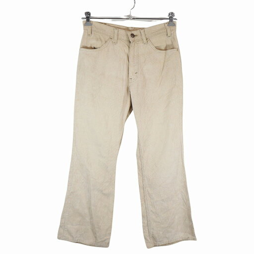 カナダ製 Levi's リーバイス コーデュロイ フレアシルエット パンツ アメカジ アイボリー (メンズ 28インチ相当) 中古 古着 O9079 カナダ製 Levi's リーバイス コーデュロイ フレアシルエット パンツ アメカジ アイボリー (メンズ 28インチ相当) 中古 古着 O9079