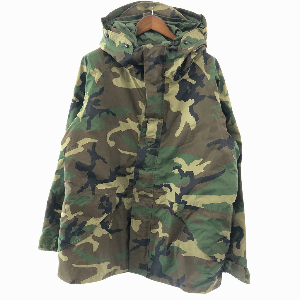 00年代 米軍実物 U.S.ARMY ECWCS GEN1 GORE-TEX PARKA ミリタリー ウッドランドカモ (メンズ XL-L) O9733