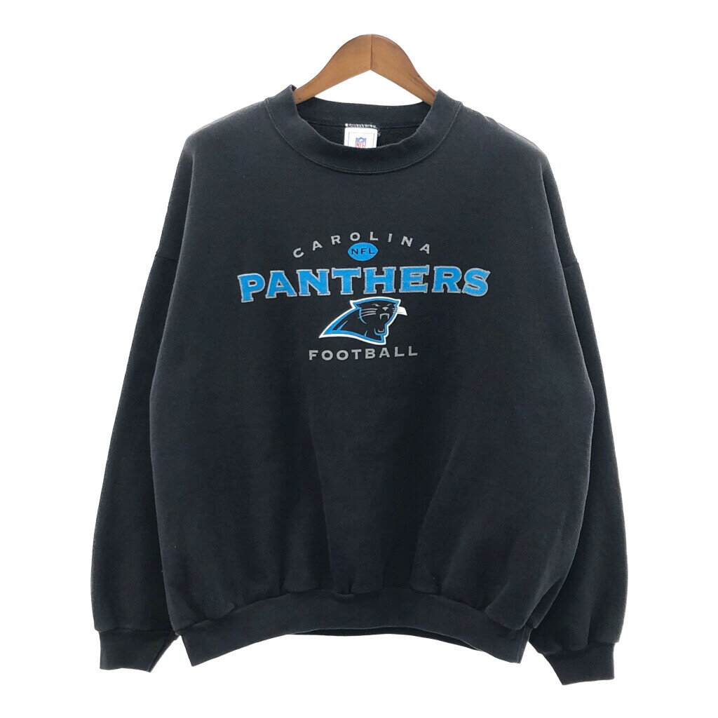 NFL カロライナ・パンサーズ スウェット 大きいサイズ プロチーム ブラック (メンズ 2X-LARGE) P1557