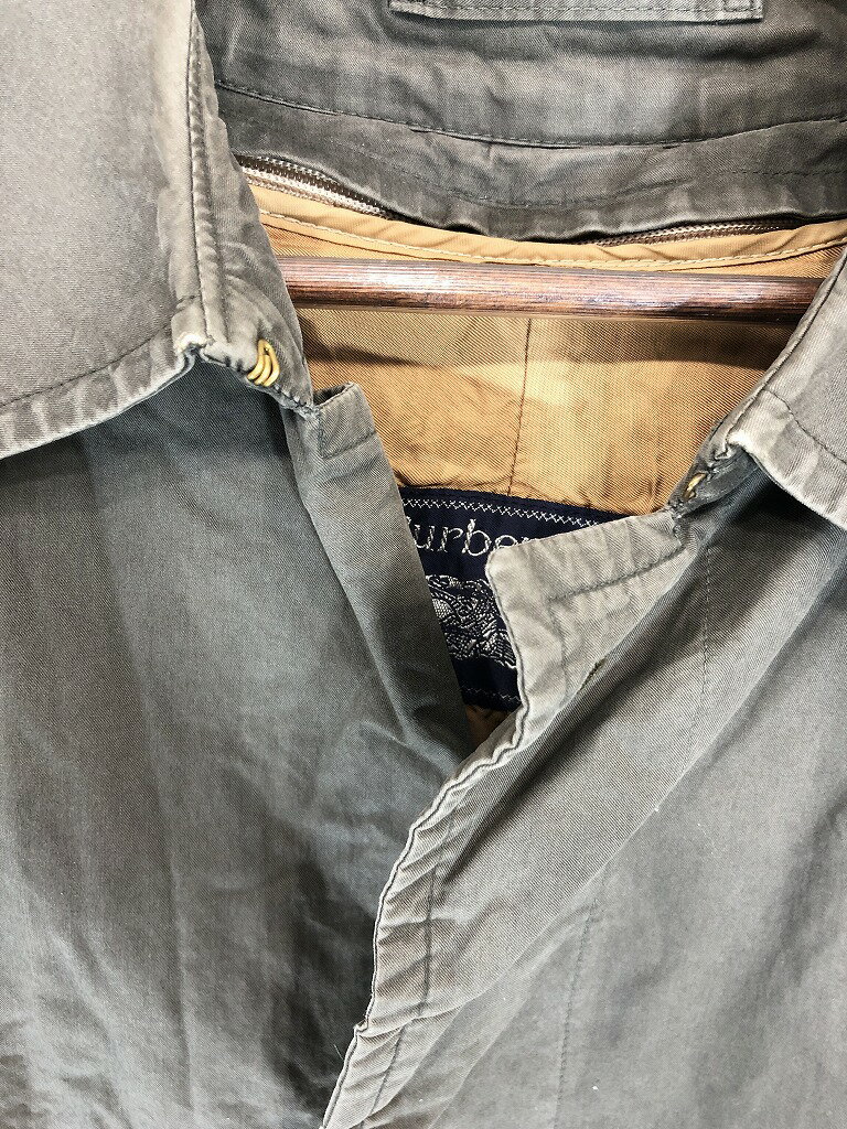 80年代 Burberrys バーバリーズ トレンチコート カーキ (メンズ 46 LONG) P1802