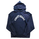 80年代 USA製 Champion チャンピオン リバースウィーブ COAST GUARD コーストガード スウェット パーカー (メンズ LARGE) 中古 古着 P2598(LARGE) p2598