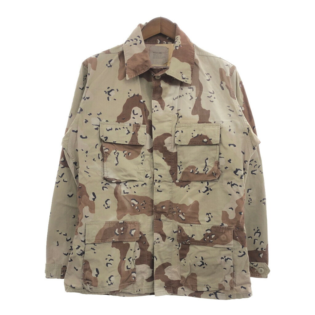 90年代 米軍実物 U.S.AIRFORCE BDUジャケット ミリタリー チョコチップ デザートカモ (メンズ MEDIUM-L..