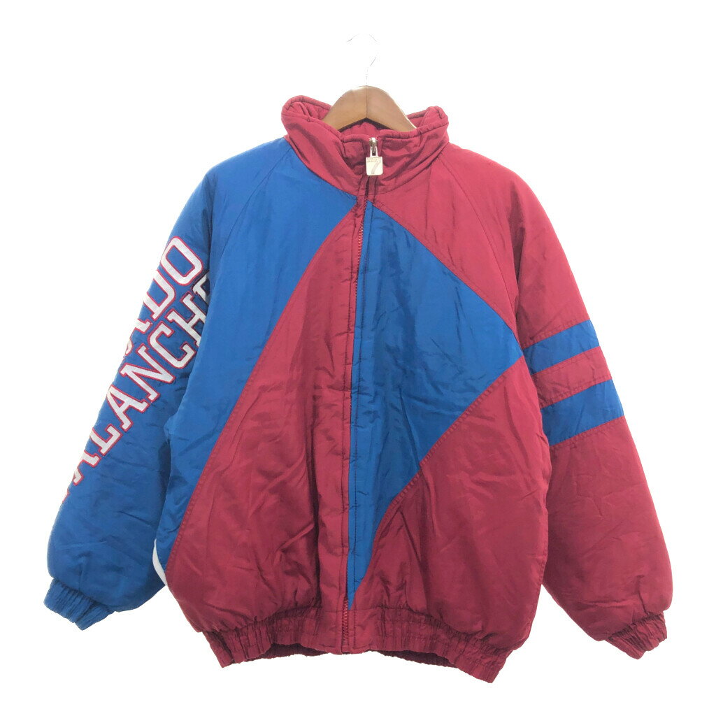 LOGO7 NHL コロラド・アバランチ ナイロン 中綿 スタジアムジャケット プロチーム ワインレッド (メンズ XL) 中古 古着 P6111