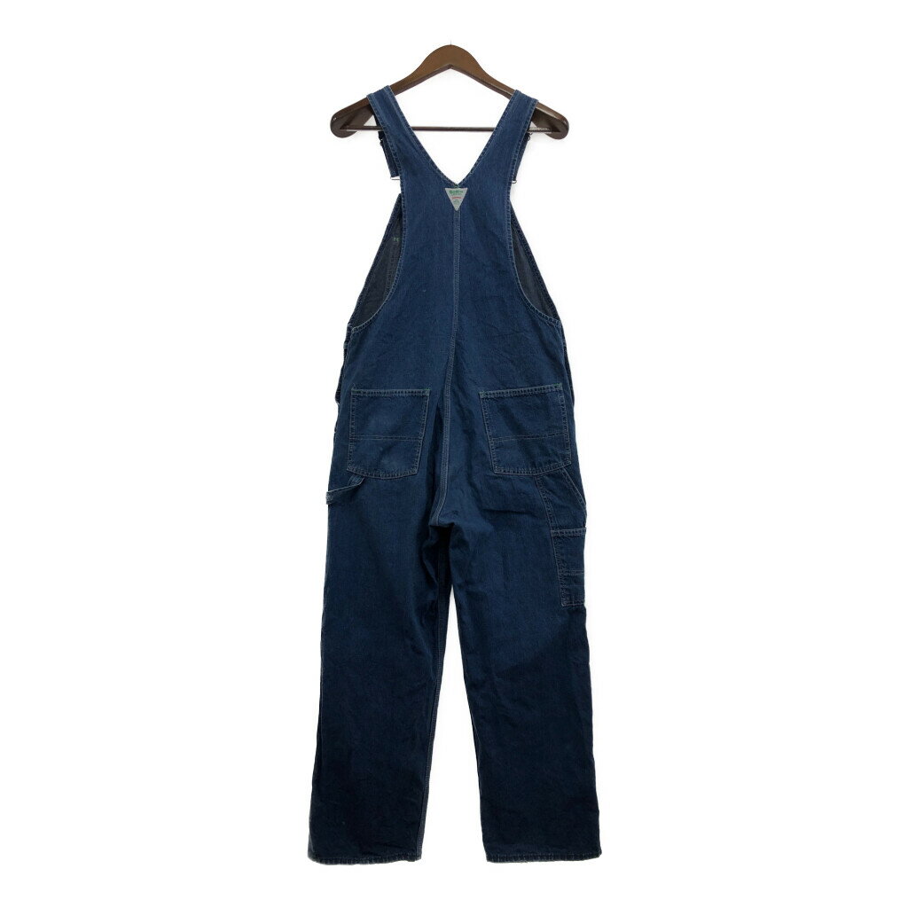 70年代 USA製 OSHKOSH オシュコシュ デニム オーバーオール ヴィンテージ ブルー (メンズ 36 30) 中古 古着 P6265