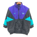 90年代 PUMA プーマ ナイロン トラックジャケット スポーツ ブラック (メンズ M) P6291