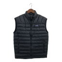 SALE///// patagonia パタゴニア ダウンセーター ベスト アウター アウトドア 防寒 ブラック (メンズ S) 中古 古着 P6577