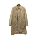 90年代 イングランド製 Aquascutum アクアスキュータム aqua5 バルマカーンコート ユーロ ベージュ (メンズ M) P6520