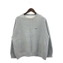 NIKE ナイキ ワンポイントロゴ スウェット スポーツ グレー (メンズ L相当) P6643(4)