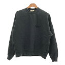 FEAR OF GOD ESSENTIALS スウェット ワンポイントロゴ ブラック (メンズ L) 中古 古着 P6833|詳細画像