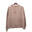 Champion チャンピオン リバースウィーブ スウェット パーカー ロゴ ライトピンク (メンズ X-LARGE) 中古 古着 P6890
