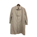 80年代 Christian Dior クリスチャン ディオール ステンカラー コート ユーロ ベージュ (メンズ 46R) 中古 古着 P6898(4)