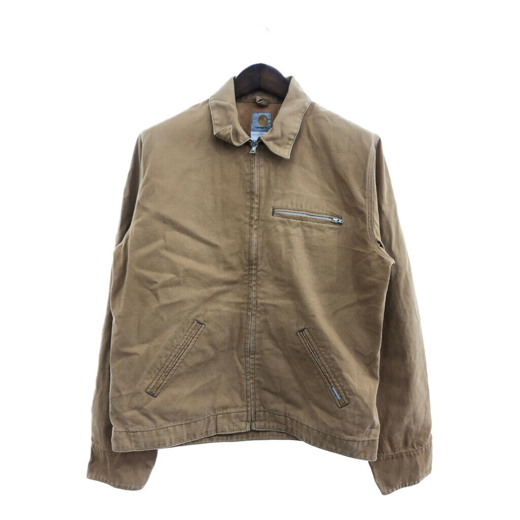 SALE///// Carhartt カーハート デトロイトジャケット アウター 大きいサイズ ワーク ブラウン (メンズ XL) 中古 古着 P6959