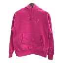 Champion チャンピオン リバースウィーブ パーカー ワンポイントロゴ ピンク (メンズ M) P7794