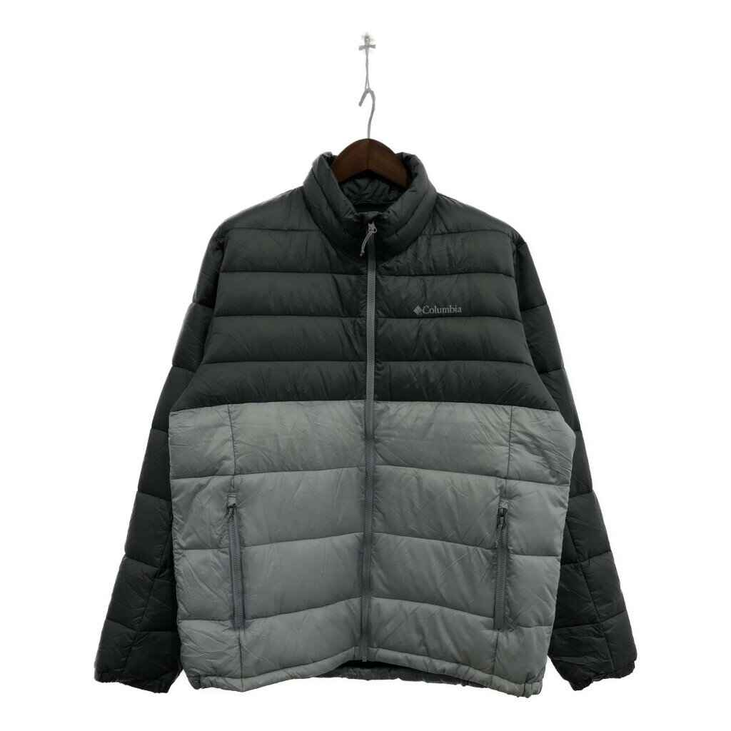 Columbia コロンビア 中綿ナイロンジャケット アウトドア グレー (メンズ XL) 中古 古着 P8075
