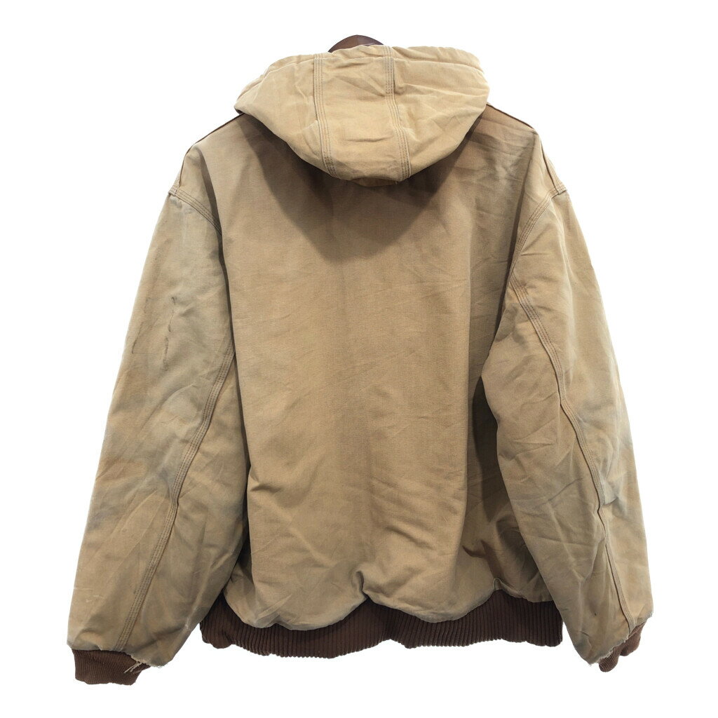 Carhartt カーハート アクティブジャケット ワーク ダック地 ブラウン (メンズ XL相当) 中古 古着 P9650