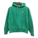 【B品】 Champion チャンピオン リバースウィーブ ワンポイントロゴ スウェット パーカー グリーン (メンズ MEDIUM) Q0668