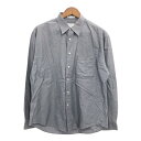 【B品】 YVES SAINT LAURENT イヴ サンローラン 長袖シャツ グレー (メンズ 16 1/2) 中古 古着 Q0796(4)