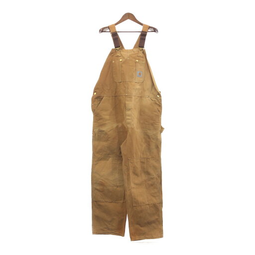 Carhartt カーハート ダック ペインター オーバーオール アメカジ ダブルニー ワーク ブラウン (メンズ XL相当) 中古 古着 Q1422 Carhartt カーハート ダック ペインター オーバーオール アメカジ ダブルニー ワーク ブラウン (メンズ XL相当) 中古 古着 Q1422