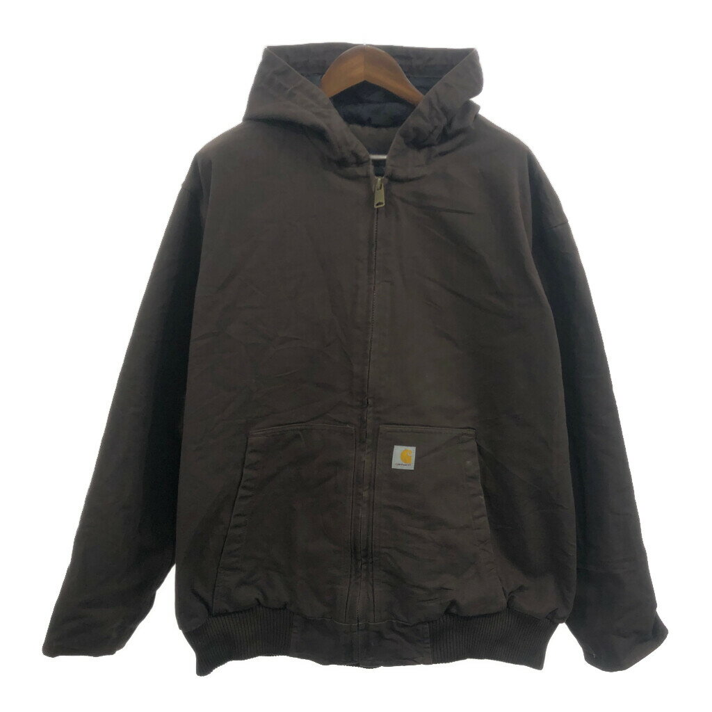 Carhartt カーハート アクティブ ジャケット ワーク ダック地 ブラウン (メンズ 3XL) 中古 古着 Q1519