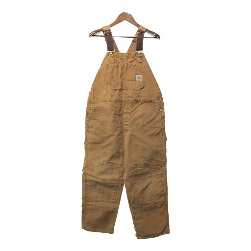 80年代 USA製 Carhartt カーハート ダック ペインター オーバーオール 大きいサイズ ダブルニー ワーク (メンズ 40×30) 中古 古着 Q1646 80年代 USA製 Carhartt カーハート ダック ペインター オーバーオール 大きいサイズ ダブルニー ワーク (メンズ 40×30) 中古 古着 Q1646