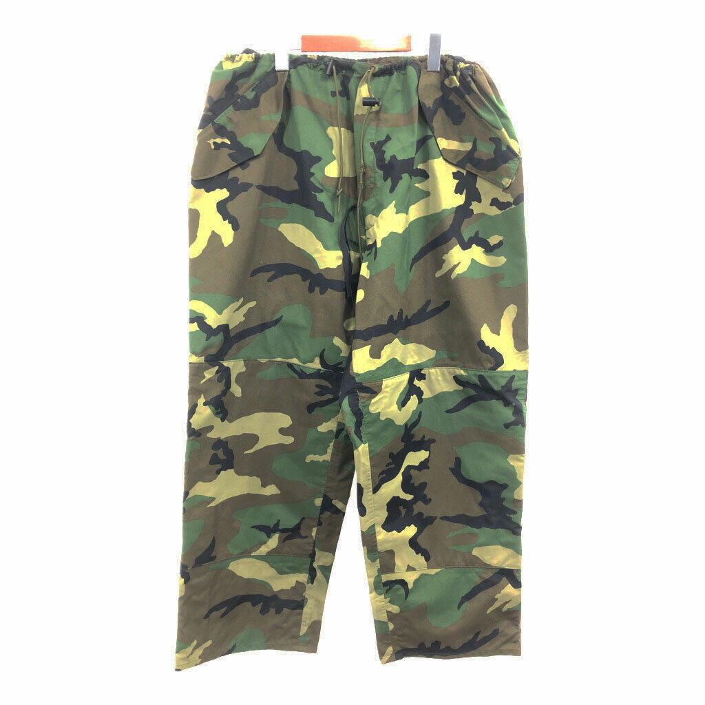 90年代 米軍実物 U.S.ARMY ECWCS GEN1 GORE-TEX パンツ 大きいサイズ ミリタリー ウッドランドカモ (メンズ XL-REG) 中古 古着 Q1727