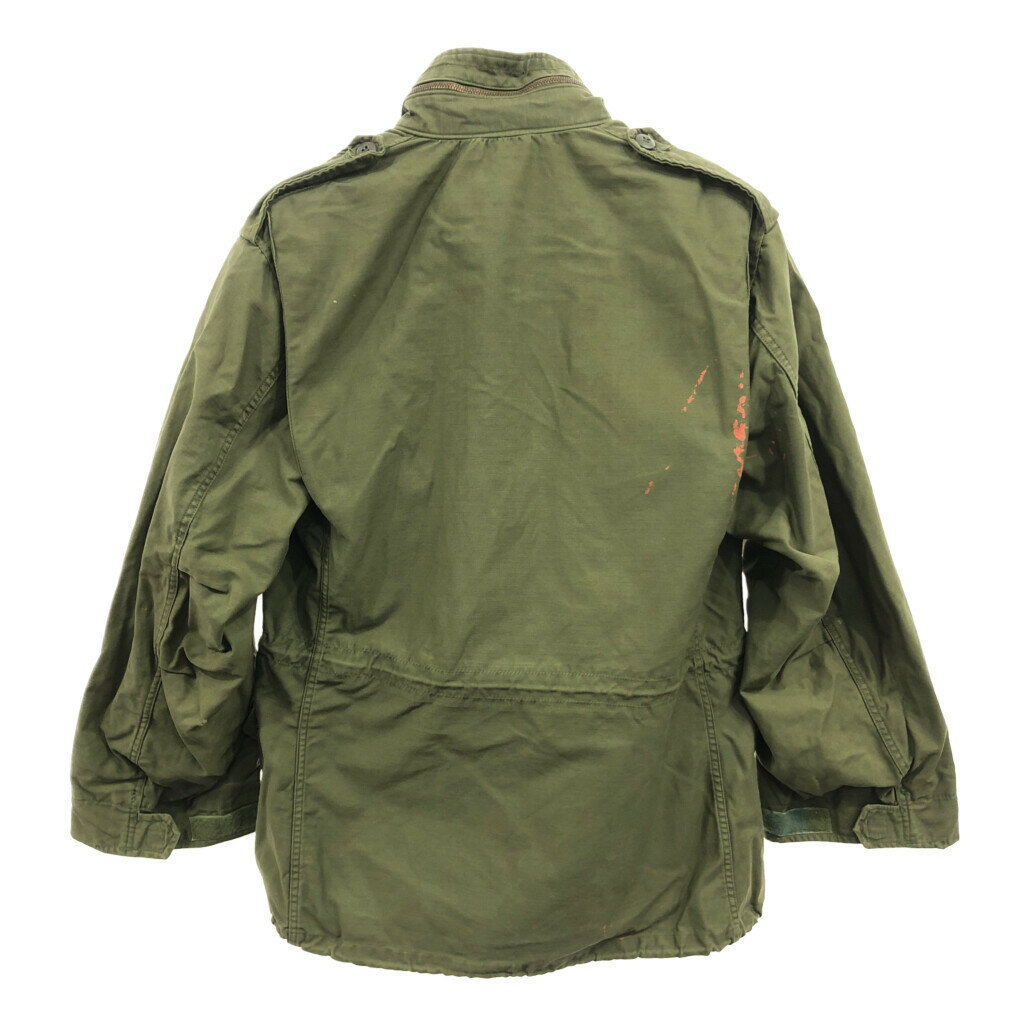70年代 米軍実物 U.S.ARMY M-65 フィールドジャケット 3rd ヴィンテージ ミリタリー オリーブ (メンズ MEDIUM REGULAR) 中古 古着 Q1833