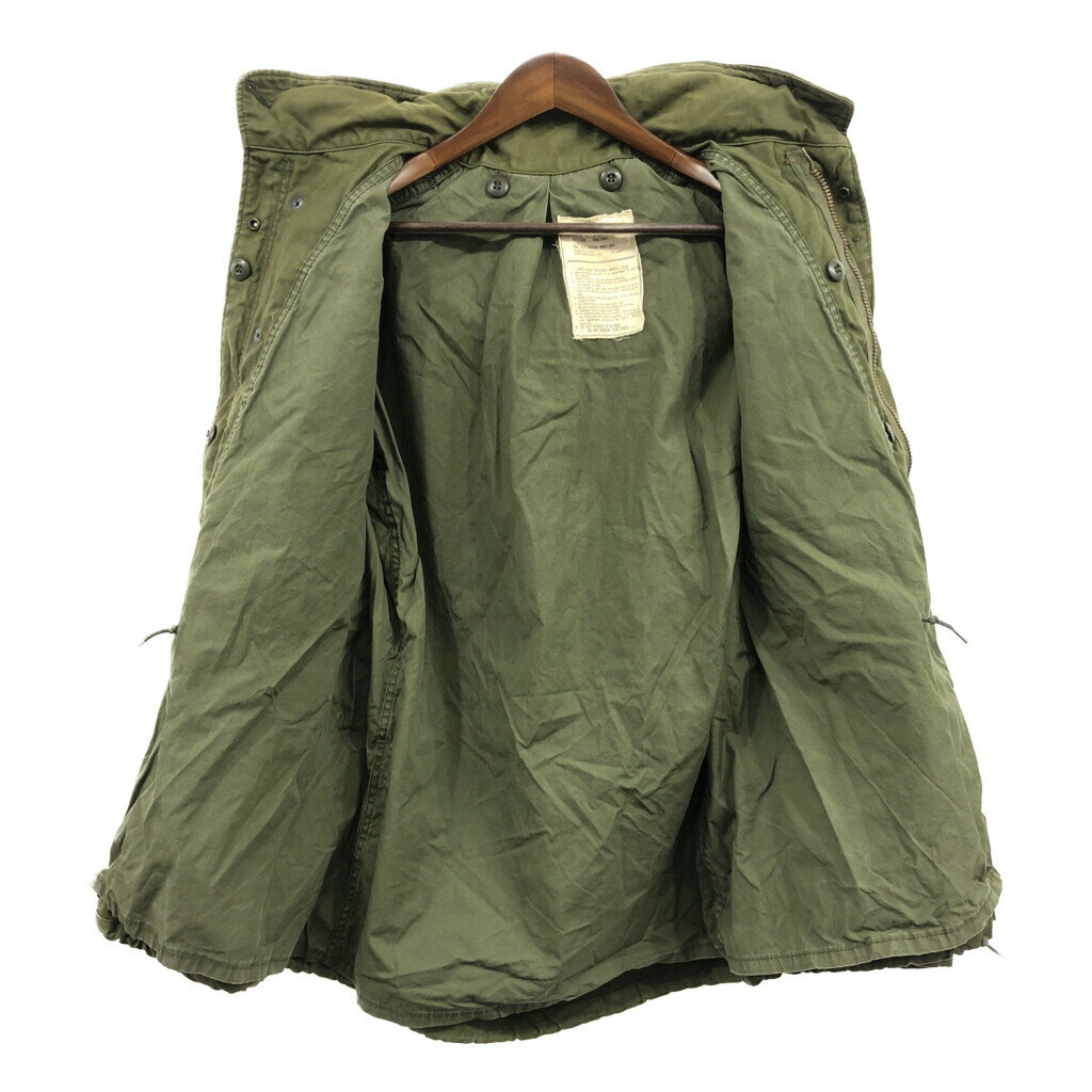 70年代 米軍実物 U.S.ARMY M-65 フィールドジャケット 3rd ヴィンテージ ミリタリー オリーブ (メンズ MEDIUM REGULAR) 中古 古着 Q1833