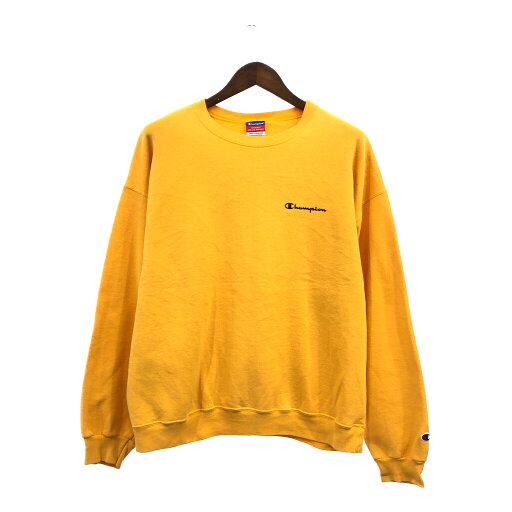 00年代 Champion チャンピオン オーセンティック ワンポイントロゴ スウェット イエロー (メンズ XL) Q2045 00年代 Champion チャンピオン オーセンティック ワンポイントロゴ スウェット イエロー (メンズ XL) Q2045