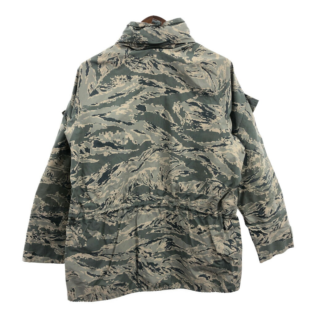 米軍実物 U.S.AIRFORCE GORE-TEXパーカージャケット ミリタリー ABUカモ (メンズ MEDIUM-REGLAR) 中古 古着 Q2099