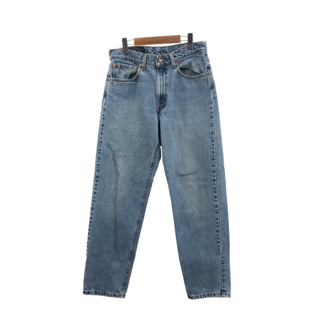 90年代 USA製 Levi's リーバイス 550 リラックスフィット デニムパンツ アメカジ ブルー (メンズ W32 L32) 中古 古着 Q2470